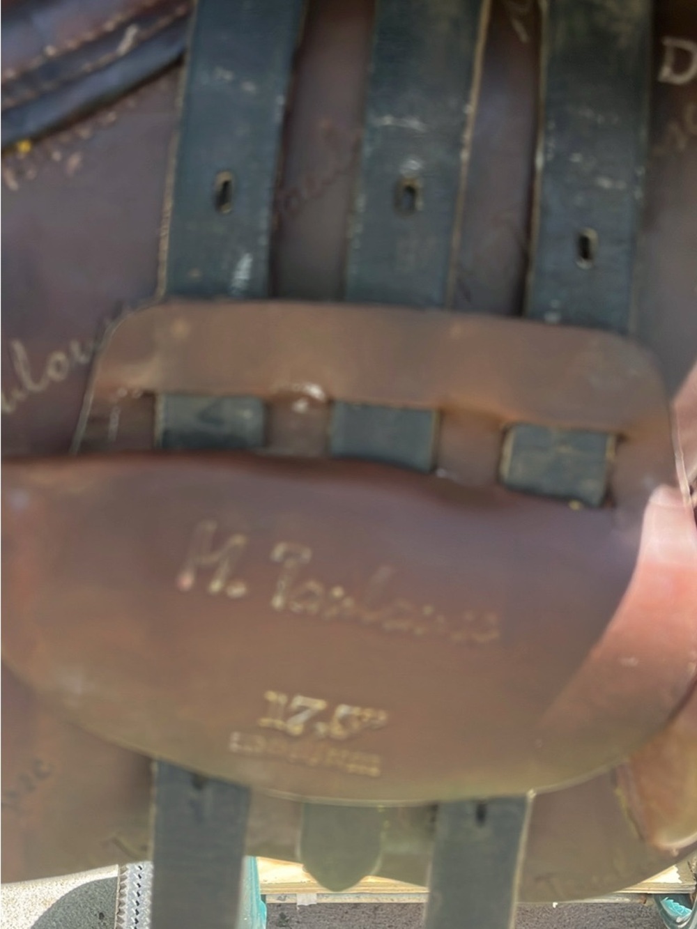 M toulouse saddle 17.5 inch Medium tree brown English Saddle - Leather Saddle - Picture 5 of 8
